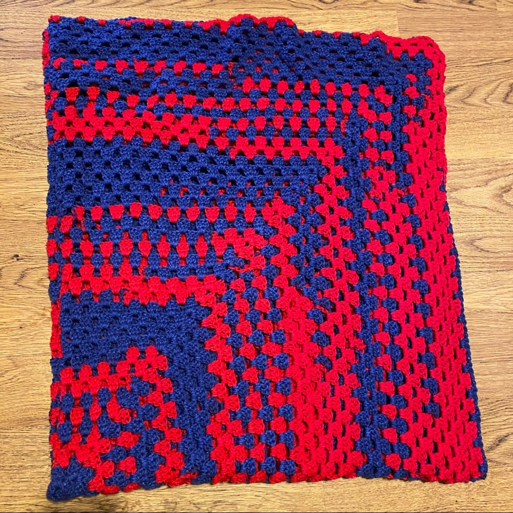 Large Crochet Knit Blanket